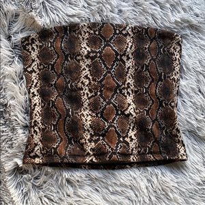Snake Skin Tube top